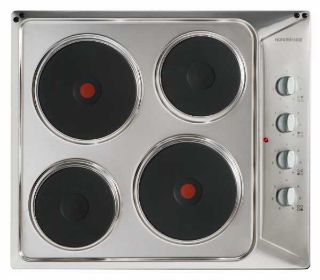 Picture of NordMende 60cm 4 x Zone Solid Plate Electric Hob Stainless Steel