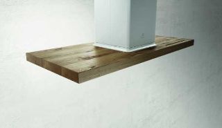 Gowan Home. Elica 120 x 58cm Bio Island Hood Wood White