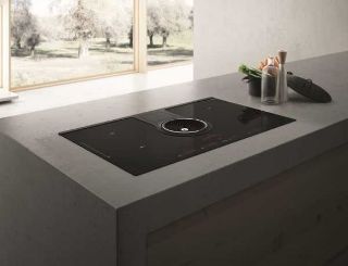 Picture of Elica 83cm Nikolatesla ONE 4 x Zone Recycling Aspirating Induction Hob 2 x Bridge Zones Slider Control Black