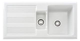 Picture of Franke Galassia 1.5 Bowl Inset Sink Reversible Ceramic White PACK