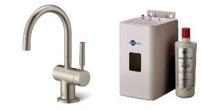 Picture of ISE Hot Tap Only Brushed Steel Kit Tap and Filter