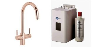 Picture of ISE 3 In 1 J Spout Hot Water Tap Rose Gold Kit