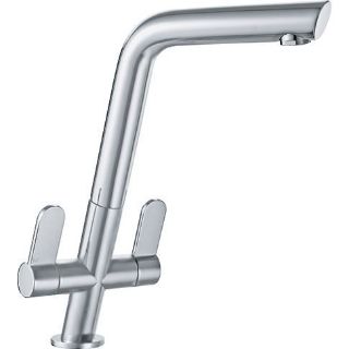 Picture of Franke Cresta Angled Tap Chrome SilkSteel