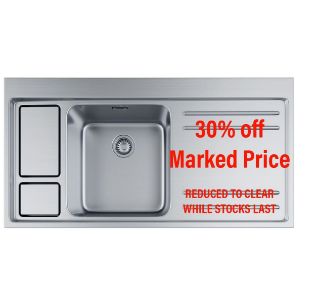 Picture of Franke Largo Workcentre RH Inset Sink Boxed w Push Knob Waste