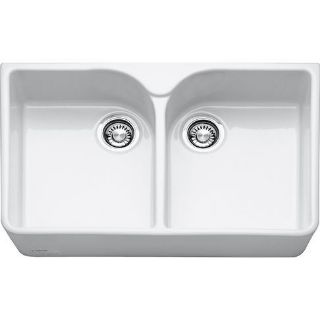 Picture of Franke Villeroy & Boch Double Bowl Belfast Sink Ceramic White Pack