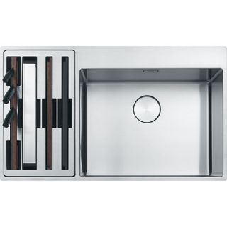 Picture of Franke Box Centre Double Bowl Sink + Accessories Left Hand Small Bowl BWX 220 54-27