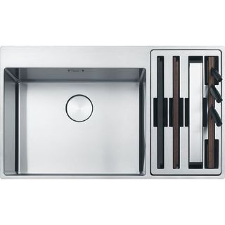 Picture of Franke Box Centre Double Bowl Sink + Accessories Right Hand Small Bowl BWX 220 54-27