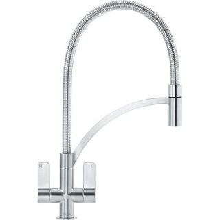 Picture of Franke Zelus 2 Handle Mixer Tap With Removeable Hose Stainless Steel Spring