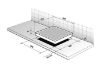 Picture of De Dietrich 65cm 4 x Zone Induction Hob White