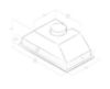Picture of Elica 72cm ERA C Canopy Hood for 80cm Unit Stainless Steel + White