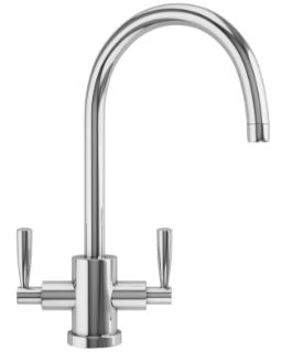 Picture of Franke Olympus Swan Neck Lever Handles Tap Chrome