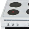 Picture of NordMende F/S 60cm Single Cavity Electric Static Cooker with Solid Plates White