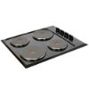 Picture of NordMende 60cm 4 x Zone Solid Plate Electric Hob Black