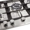 Picture of NordMende 70cm 5 x Burner Gas Hob 1 x Wok Burner Cast Iron Pan Supports Stainless Steel