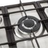 Picture of NordMende 70cm 5 x Burner Gas Hob 1 x Wok Burner Cast Iron Pan Supports Stainless Steel