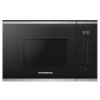 Picture of NordMende Slim Depth 20L Built In Microwave + Grill Wall Mounted Stainless Steel + Black Glass