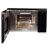 Picture of NordMende Slim Depth 20L Built In Microwave + Grill Wall Mounted Stainless Steel + Black Glass