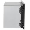 Picture of NordMende Slim Depth 20L Built In Microwave + Grill Wall Mounted Stainless Steel + Black Glass