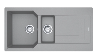 Picture of Franke Urban 1.5 Bowl Inset or Flushmounted Sink Reversible Fragranite Stone Grey