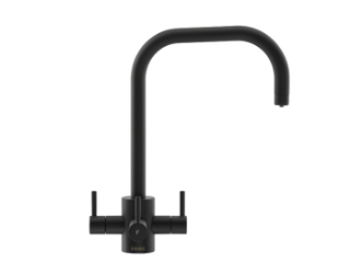 Picture of Franke Tasso FilterFlow U-Spout Tap Matt Black + Filter Housing