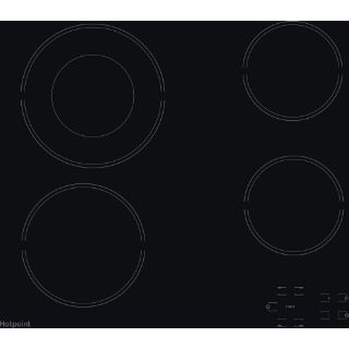 Picture of Hotpoint 60cm 4 Zone Touch Control Ceramic Hob Black Glass