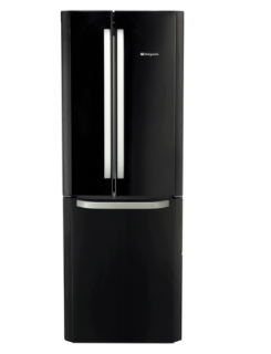 Picture of Hotpoint Freestanding 70cm 3 Door Frost Free Fridge Freezer Black