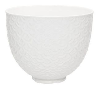 Picture of KitchenAid 4.7L Ceramic Mixing Bowl Mermaid Lace White