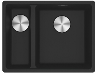Picture of Franke Maris 1.5 Bowl Undermounted Sink LHSB Fragranite Matt Black