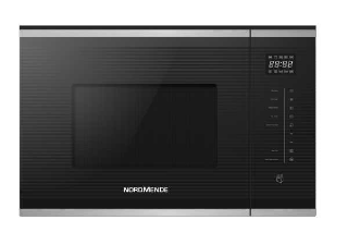 Picture of NordMende 25L Built In Microwave + Grill Stainless Steel + Black Glass