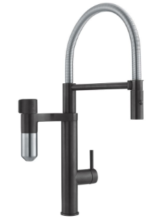 Picture of Franke Vital Capsule Filter 3-in-1 Semi-Pro Tap Matt Black Decor Steel PVD