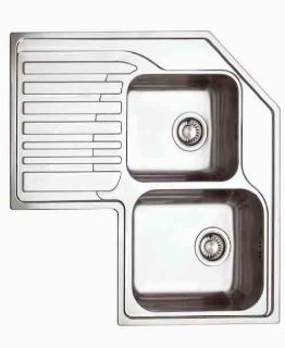 Picture of Franke Studio Corner Double Bowl Inset Sink RHD Stainless Steel