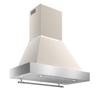 Picture of Bertazzoni Heritage Chimney Hood 90/100cm Wall Mounted Ivory