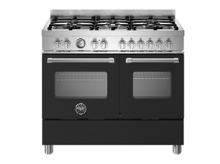 Picture of Bertazzoni Master 100cm Range Cooker Twin Oven Dual Fuel Matt Black