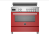 Picture of Bertazzoni Professional 90cm Range Cooker Single Oven Induction Gloss Red