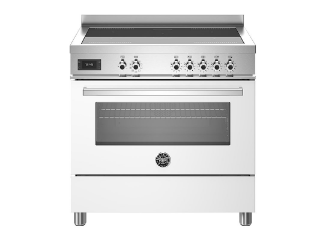 Picture of Bertazzoni Professional 90cm Range Cooker Single Oven Induction Gloss White