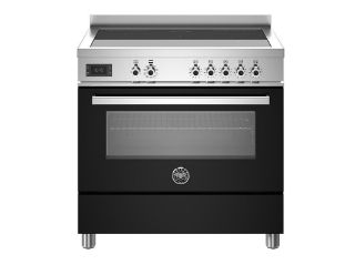 Picture of Bertazzoni Professional 90cm Range Cooker Single Oven Induction Gloss Black