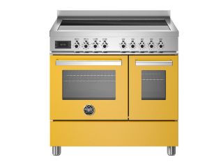 Picture of Bertazzoni Professional 90cm Range Cooker Twin Oven Induction Gloss Yellow