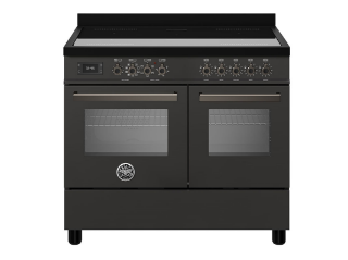 Picture of Bertazzoni Professional 100cm Range Cooker Twin Oven Induction Carbonio