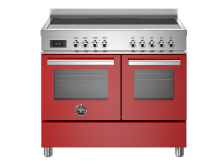Picture of Bertazzoni Professional 100cm Range Cooker Twin Oven Induction Gloss Red