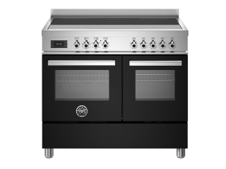 Picture of Bertazzoni Professional 100cm Range Cooker Twin Oven Induction Gloss Black