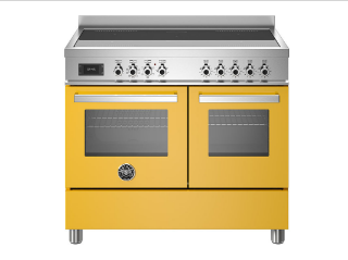 Picture of Bertazzoni Professional 100cm Range Cooker Twin Oven Induction Gloss Yellow