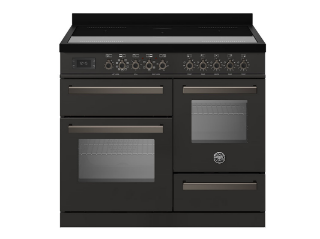 Picture of Bertazzoni Professional 100cm Range Cooker XG Oven Induction Carbonio