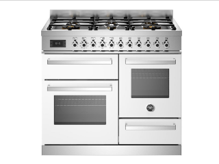 Picture of Bertazzoni Professional 100cm Range Cooker XG Oven Dual Fuel White
