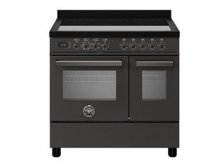 Picture of Bertazzoni Professional 90cm Range Cooker Twin Oven Induction Carbonio