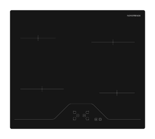 Picture of NordMende 60cm 4 x Zone Touch Control Ceramic Hob Black