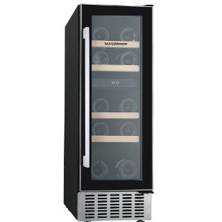 Picture of NordMende 30cm Free Standing / Built In Wine Cooler 17 Bottle Dual Zone Slim Inox Frame