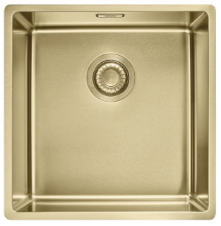 Picture of Franke Mythos Masterpiece Undermounted-Inset  Coloured Semi-integrated BSW & Hygienic Overflow Plus Bottom Grid in Gold 