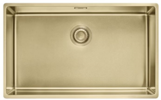 Picture of Franke Mythos Masterpiece Undermounted-Inset  Coloured Semi-integrated BSW & Hygienic Overflow Plus Bottom Grid in Gold 