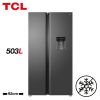 Picture of TCL Free Standing Side-by-Side Refrigerator Water Dispenser Quartz Grey