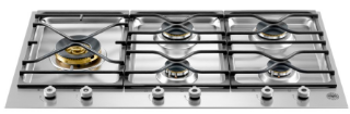 Picture of Bertazzoni Segmented 90cm Gas Hob 5 Burners Left Hand Wok Burner